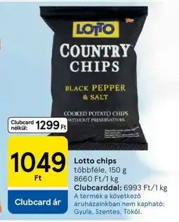 Tesco Lotto chips ajánlat