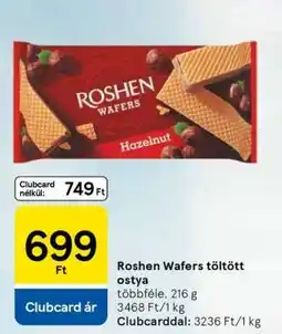 Tesco Roshen Wafers töltött ostya ajánlat