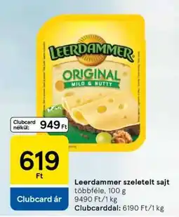 Tesco Leerdammer szeletelt sajt ajánlat