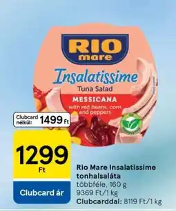 Tesco RIO MARE Insalatissime tonhalsaláta ajánlat