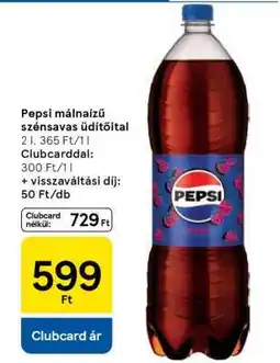 Tesco Pepsi málnáízű szénsavas üdítőital ajánlat