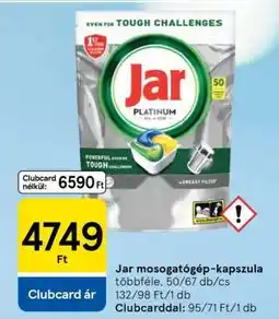 Tesco Jar mosogatógép-kapszula ajánlat