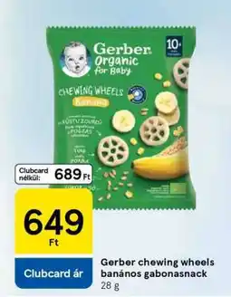 Tesco Gerber chewing wheels banános gabonasnack ajánlat