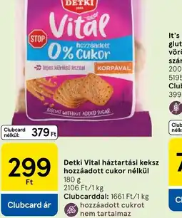 Tesco DETKI Vital háztartási keksz ajánlat