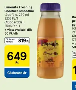 Tesco Limenita Freshing Coolture smoothie ajánlat