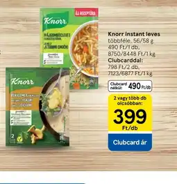 Tesco Knorr instant leves ajánlat