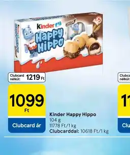 Tesco Kinder Happy Hippo ajánlat