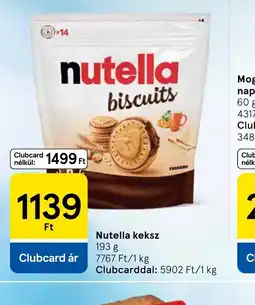 Tesco Nutella keksz ajánlat