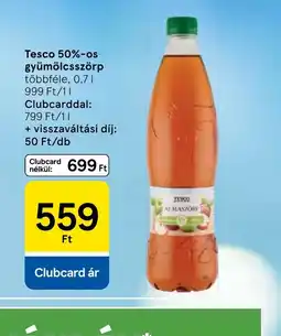 Tesco Tesco gyümölcsszörp ajánlat