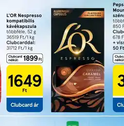 Tesco L'OR Nespresso kávékapszula ajánlat