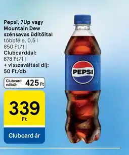 Tesco Pepsi, 7Up, Mountain Dew üdítőital ajánlat