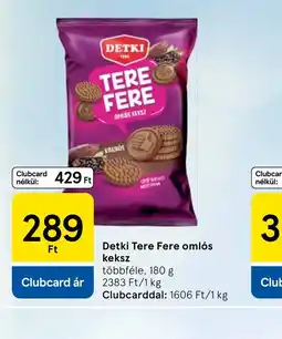Tesco DETKI Tere Fere omls keksz ajánlat