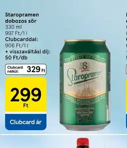 Tesco Staropramen dobozos sör ajánlat