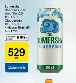 Tesco Somersby dobozos cider ajánlat