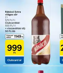 Tesco Rákczi Extra világos sör ajánlat