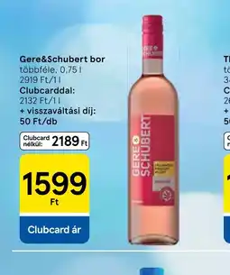 Tesco Gere CHUBERSchubert bor ajánlat