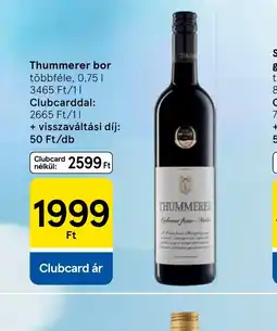 Tesco Thummerer bor ajánlat