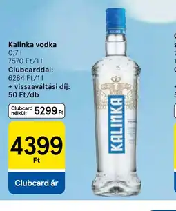 Tesco Kalinka vodka ajánlat