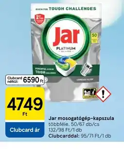 Tesco Jar mosogatgép-kapszula ajánlat