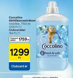Tesco Coccolino öblítőkoncentrátum ajánlat