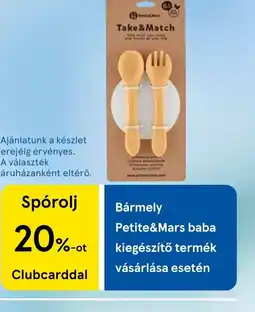 Tesco Petite&Mars baba evőeszköz szett ajánlat