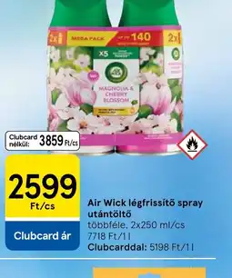 Tesco Air Wick légfrissítő spray ajánlat