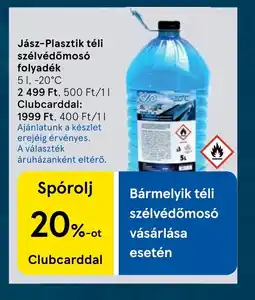 Tesco Jász-Plasztik téli szélvédőmos ajánlat