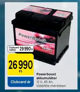 Tesco Powerboost akkumulátor ajánlat