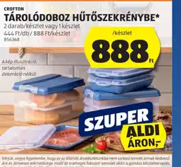 ALDI CROFTON TÁROLDOBOZ HŰTŐSZEKRÉNYBE ajánlat