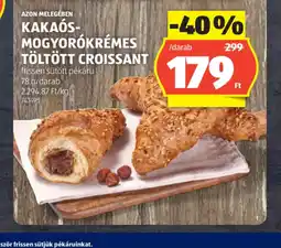 ALDI KAKAS-MOGYORKRÉMES TÖLTÖTT CROISSANT ajánlat
