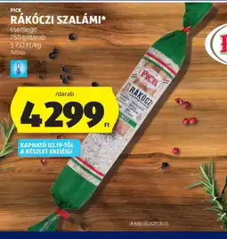 ALDI PICK RÁKCZI SZALÁMI ajánlat
