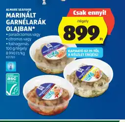 ALDI ALMARE SEAFOOD GARNÉLARÁK ajánlat