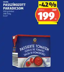 ALDI CUCINA PASSZÍROZOTT PARADICSOM ajánlat