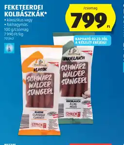 ALDI FRANKENMARKT FEKETEERDEI KOLBÁSZKÁK ajánlat