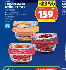 ALDI MILFINA TÚRDESSZERT GYÜMÖLCCSEL ajánlat