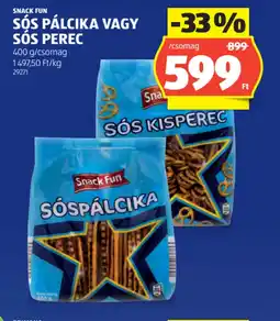 ALDI SNACK FUN SS PÁLCIKA VAGY SS PEREC ajánlat