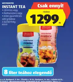 ALDI WESTMINSTER INSTANT TEA ajánlat