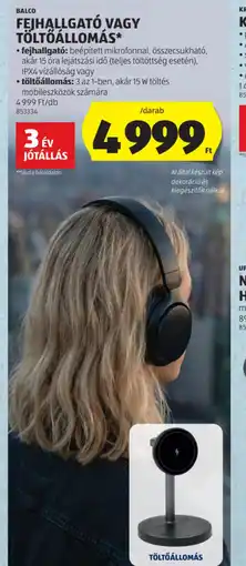 ALDI BALCO FEJHALLGAT VAGY TÖLTŐÁLLOMÁS ajánlat