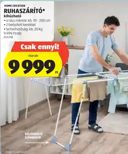 ALDI HOME CREATION RUHASZÁRÍT ajánlat