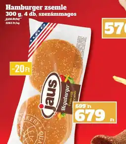 Vil-For Jaus Hamburger zsemle ajánlat