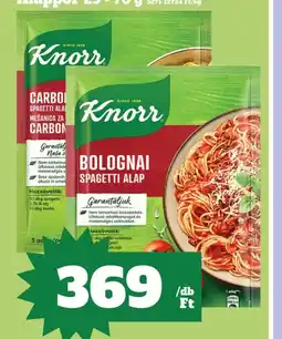 Vil-For Knorr Spagetti alap ajánlat