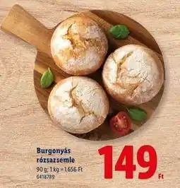 Lidl Burgonyás rózsazsemle ajánlat
