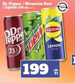 Vil-For Dr. Pepper / Mountain Dew / Lipton ajánlat