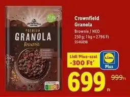 Lidl Crownfield Granola ajánlat