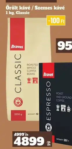 Vil-For Bravos Őrölt kávé / Szemes kávé ajánlat