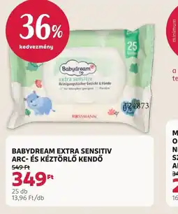 Rossmann BABYDREAM EXTRA SENSITIV KENDŐ ajánlat