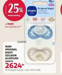 Rossmann MAM ORIGINAL NIGHT SZILIKON ALVCUMI ajánlat