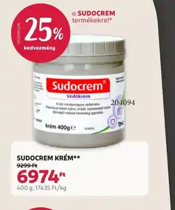 Rossmann SUDOCREM KRÉM ajánlat