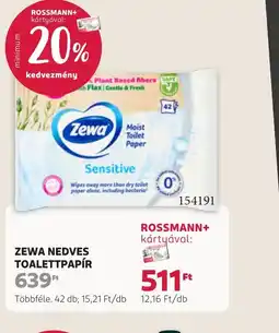 Rossmann ZEWA NEDVES TOALETTPAPÍR ajánlat