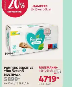 Rossmann PAMPERS SENSITIVE TÖRLŐKENDŐ ajánlat
